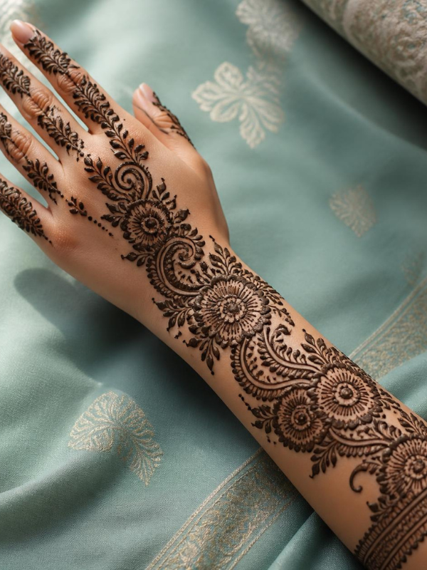 Arabic-Floral Henna- Design-for-hands