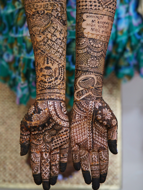 Traditional Indian Full Hand Henna