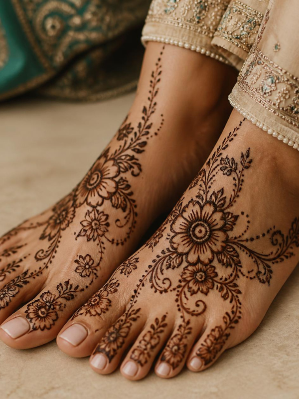 Floral-Henna-Designs-for-Feet