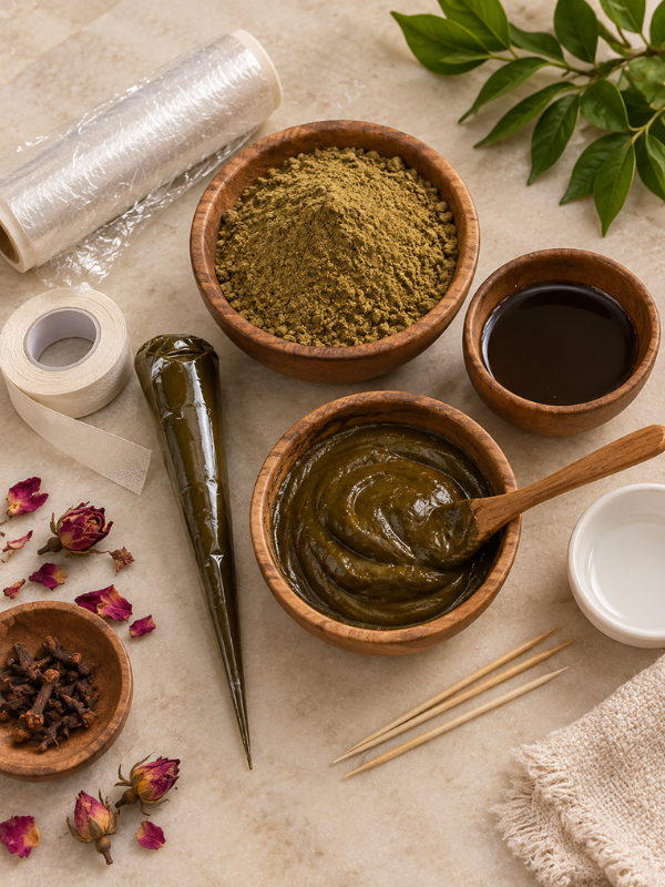 What-You-Need to-Make-Henna-Paste