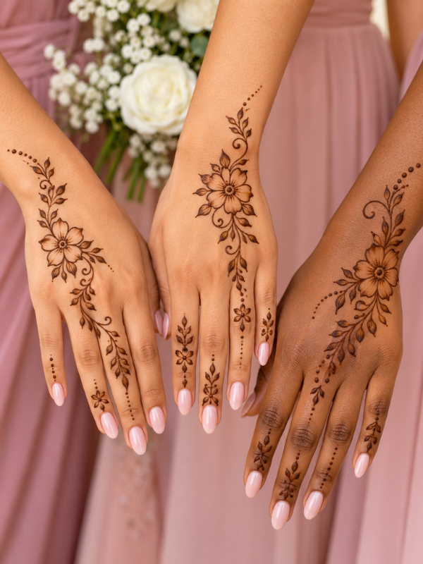 Simple-Floral-Bridesmaid-Henna-Designs