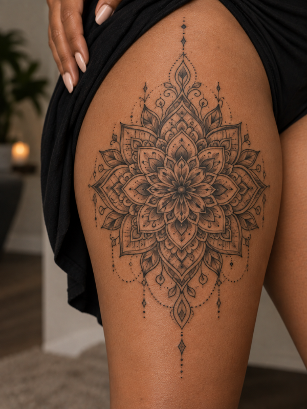 Mandala-Thigh-Tattoo