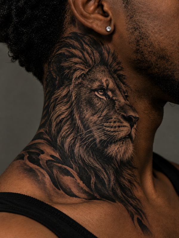 Lion-Neck-Tattoo