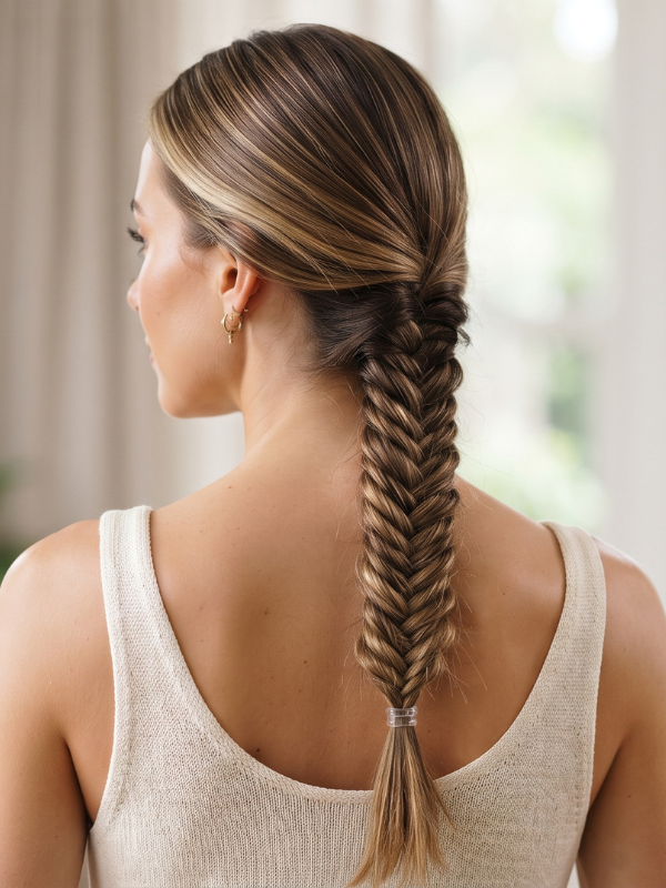 Simple-Fishtail-Braid
