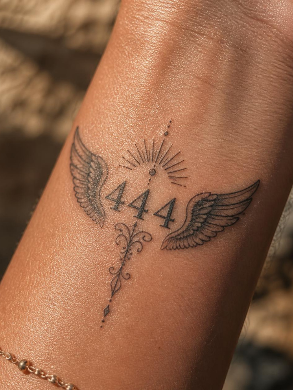 Angel Number-Wrist-Tattoo