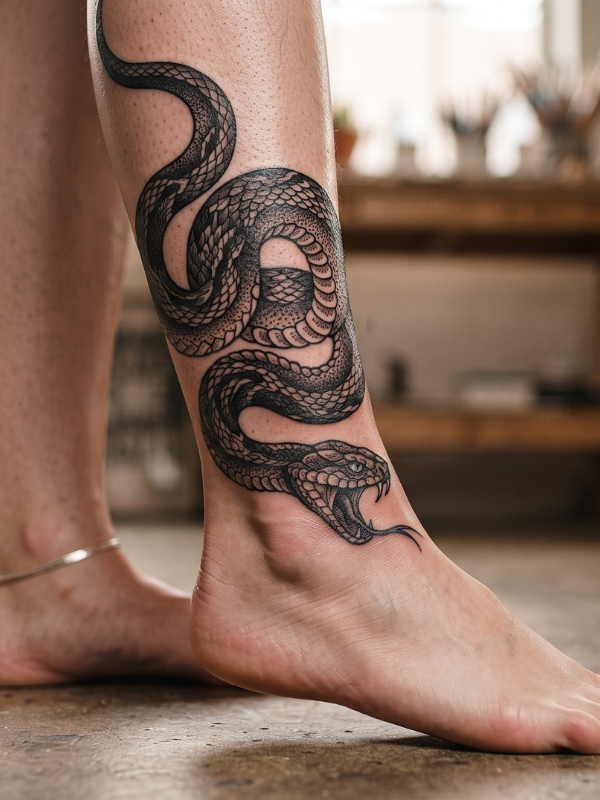 Snake-Ankle-Tattoo