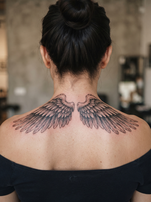 Angel-Wings-Neck-Tattoo