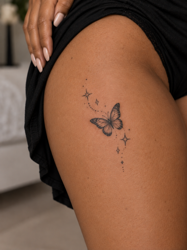 Thigh-Tattoo