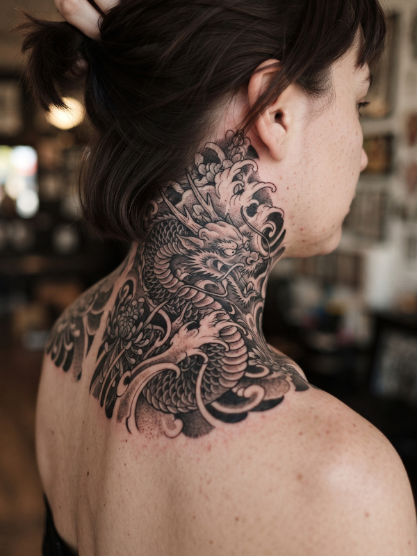 Japanese-Inspired-Neck-Tattoo