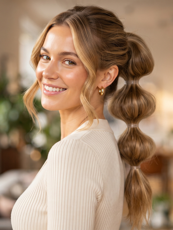 Quick-Bubble-Ponytail