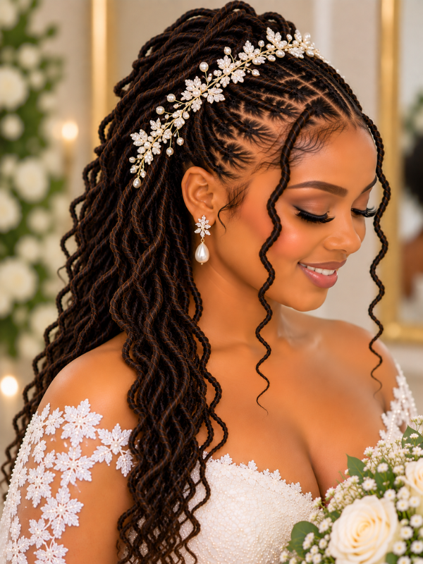Locs-With-a-Bridal-Headband