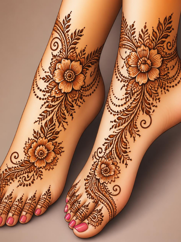 Foot-and-Ankle-Henna-Designs-for-Feet