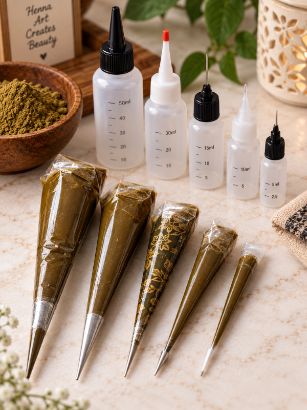 Henna-Applicator-Bottles