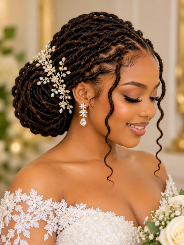 Low-Locs-Wedding-Hairstyle-With-a-Bridal-Bun