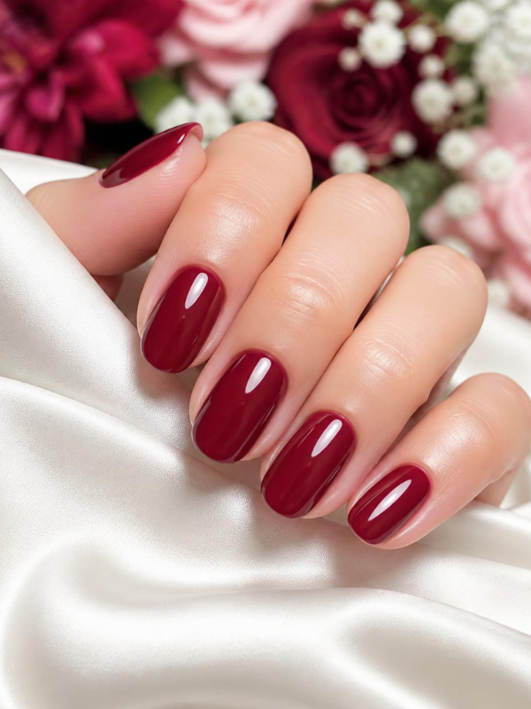 Berry-Red-Nails