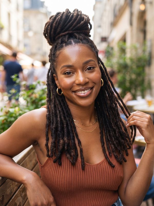 Half-Up-Half-Down-Locs