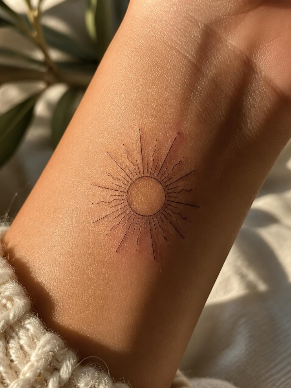 Fine-Line-Sun-Wrist-Tattoo