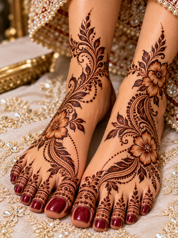 Arabic-Bridal-Feet-Henna