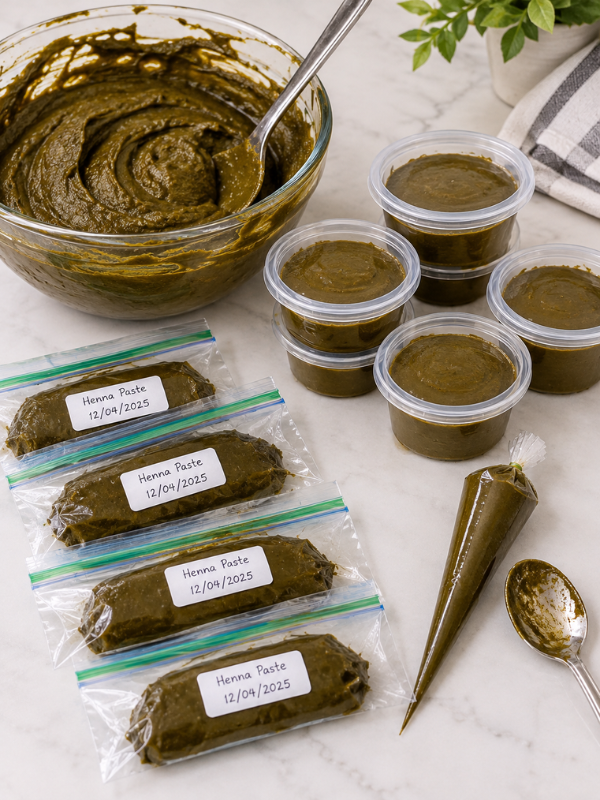 How to Store Homemade-Henna-Paste-Properly-in-the-Refrigerator