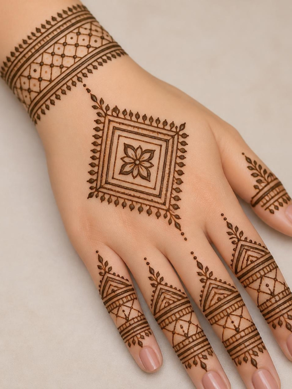 Geometric-Henna Designs-for-hand