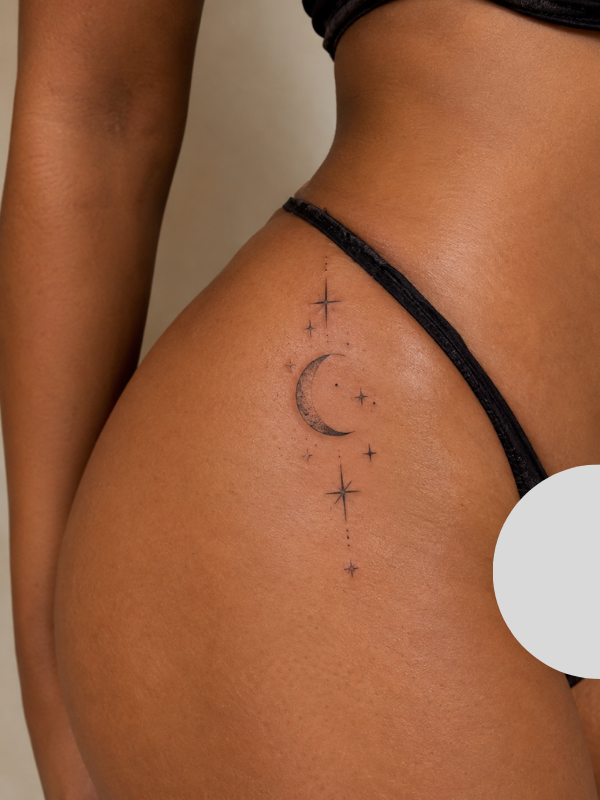 Moon-and-Stars-Hip-Tattoo