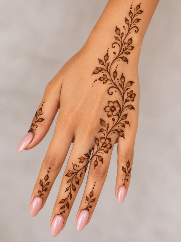 Floral-Vine-Henna