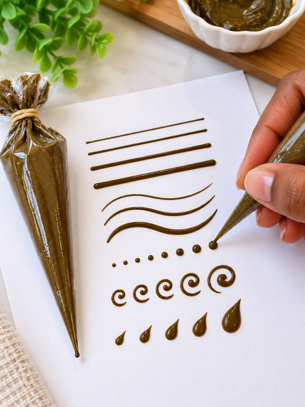Testing-a-Henna-Cone