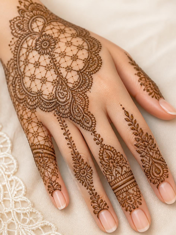 Lace-Henna Designs-for-hand