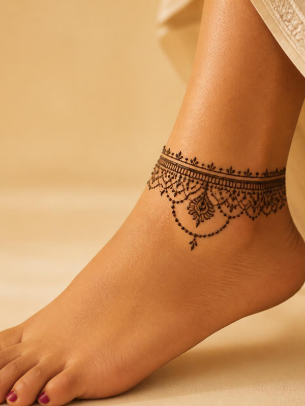 Henna-Anklet-Design