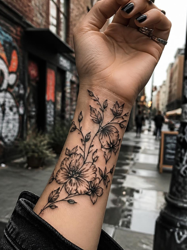Botanical-Wrist-Tattoo