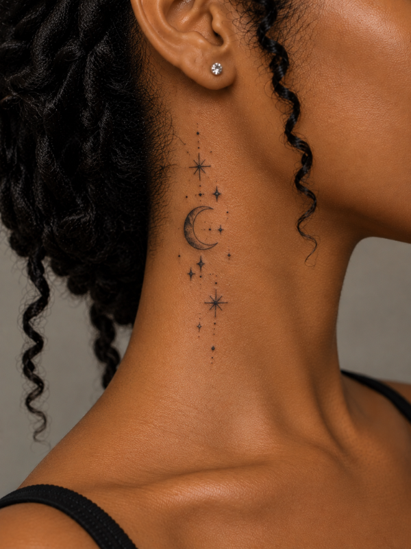 Moon-and-Stars-Neck-Tattoo
