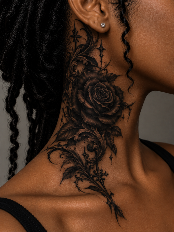 Gothic-Neck-Tattoo