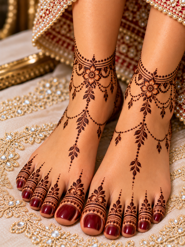 Anklet-Style-Feet-Henna