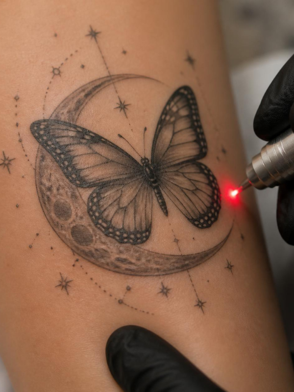 Butterfly-and-Moon-Tattoo