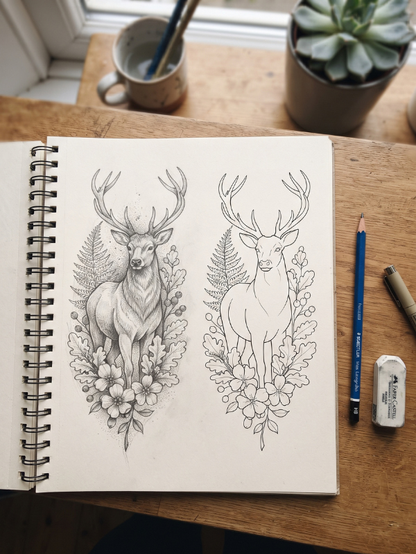 Tools-to-draw-tattoo
