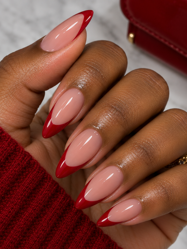 Red-French-Tip-Nails