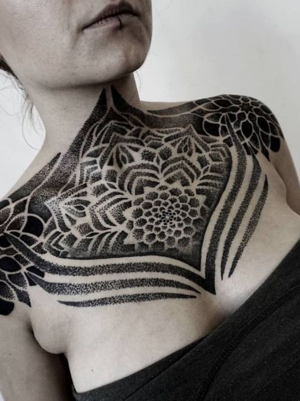 Geometric-Chest-Tattoo-Ideas