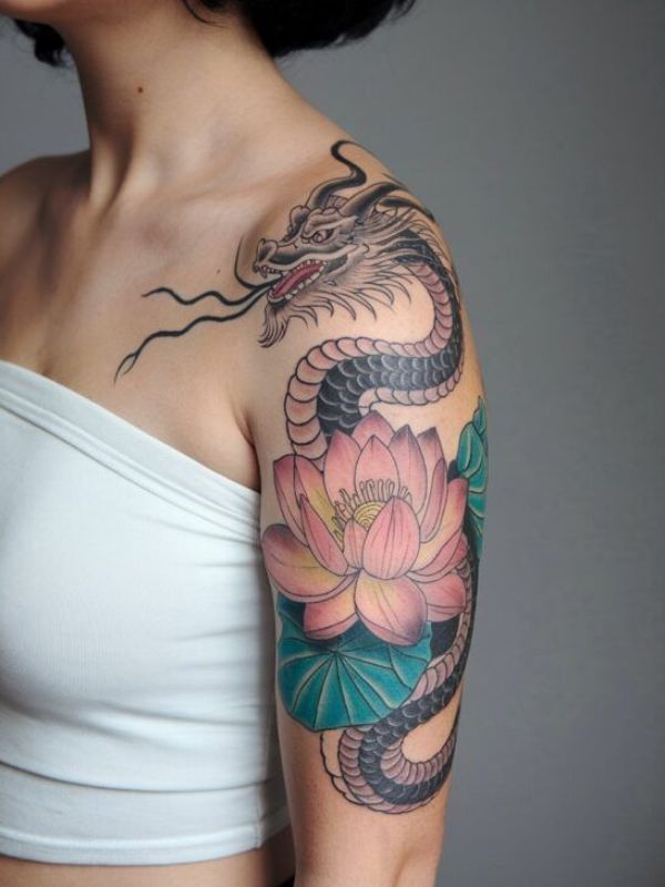 Dragon-With-a-Lotus-Flower