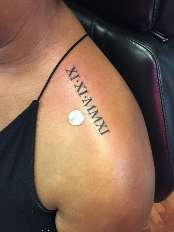 Roman-Numeral-Shoulder-Tattoo-Ideas