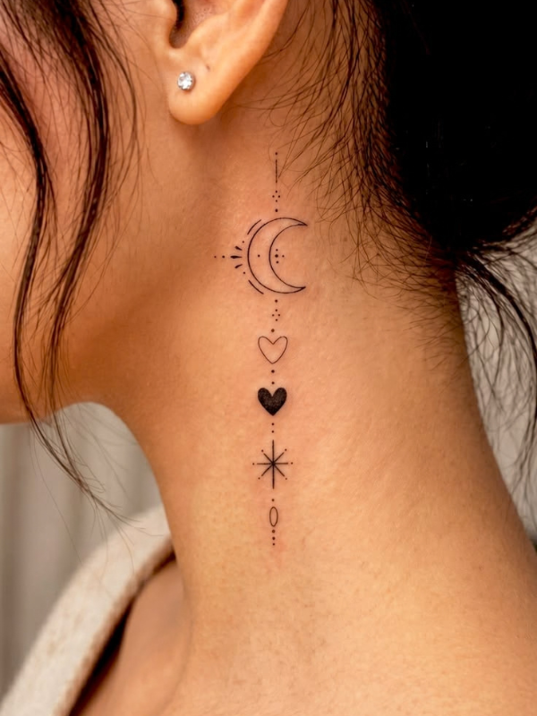 Crescent-Moon-behind-ear-Tattoo