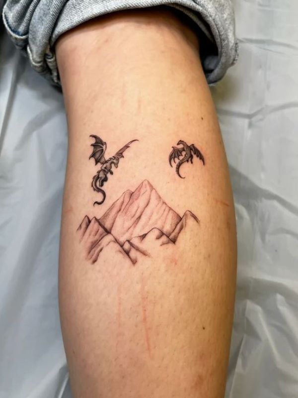 Dragon-Emerging-From-a-Mountain