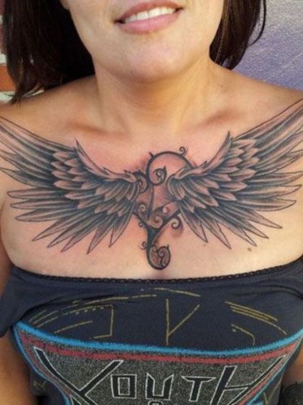 Wing-Chest-Tattoo-Ideas