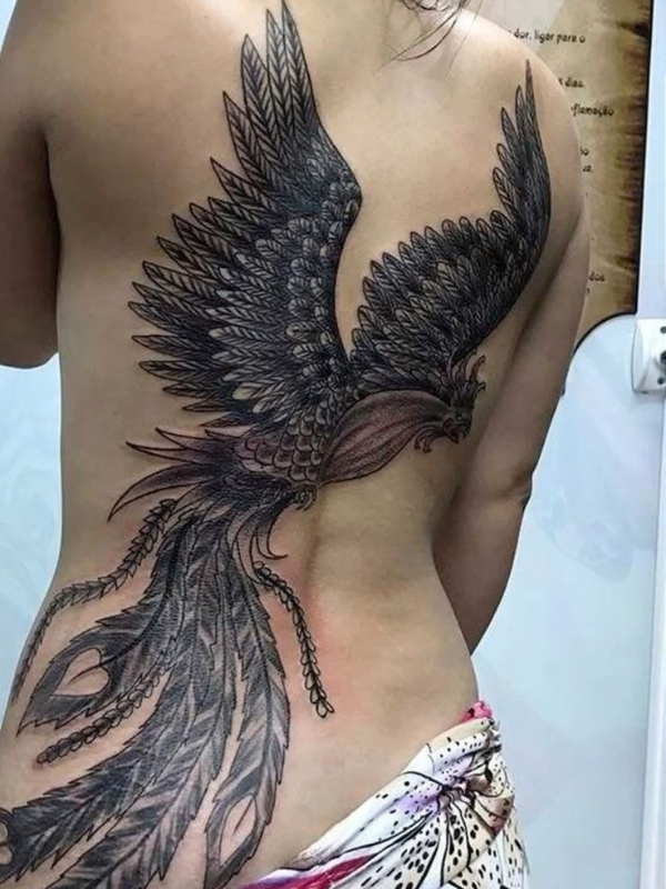 Phoenix-Back-Tattoo-Ideas