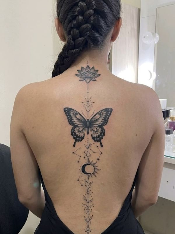 Butterfly-Spine-Tattoo-Ideas