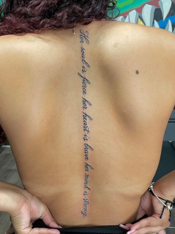 Script-Spine-Tattoo-Ideas